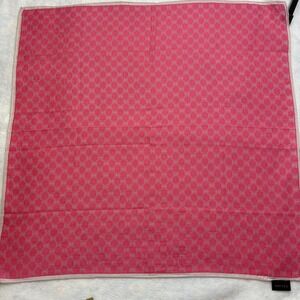 CELINE Paris Scarf Macadam Monogram Pink Fashion Accessory 22.5"